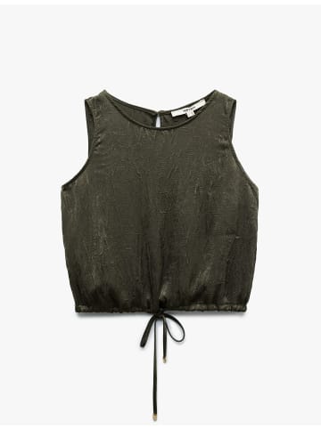 KOTON TANKTOPS in Khaki Gemustert
