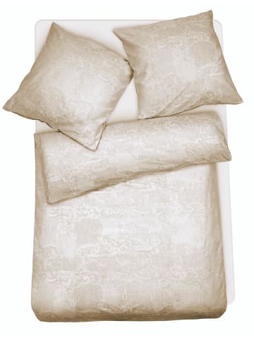 Carpe Sonno Damast Bettwäsche Set Ornamente in Beige