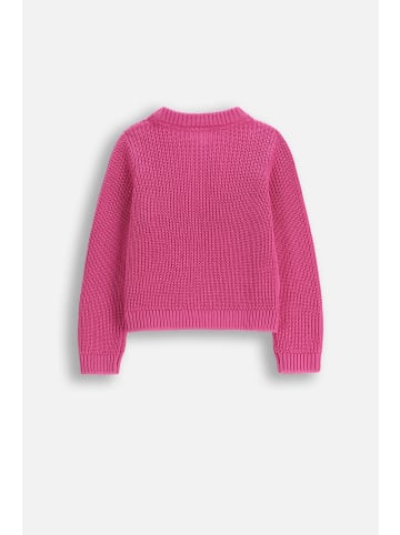 Coccodrillo Strickjacke mit Reißverschluss in fuchsie