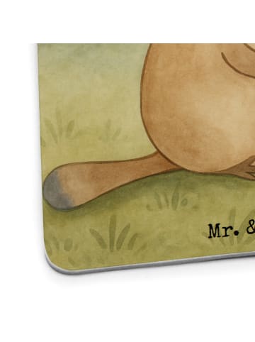 Mr. & Mrs. Panda Untersetzer Schnabeltier Mut Design mit Spruch in Weiß