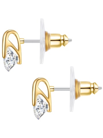 Lulu & Jane Ohrstecker Metall-Legierung Zirkonia in gelbgold