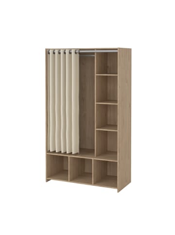 ebuy24 Kleiderschrank Kit Nussbaum 105 x 49 cm