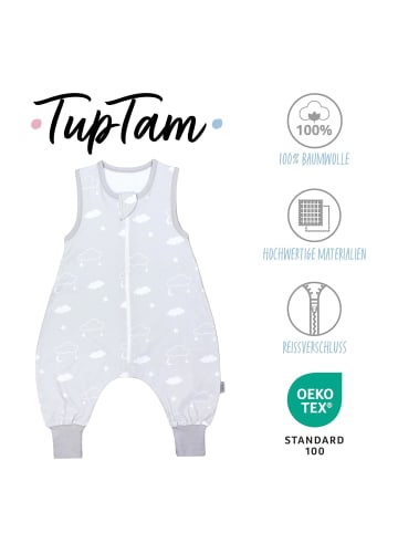 TupTam Babyschlafsack mit Beinen Unwattiert in grau Modell 2