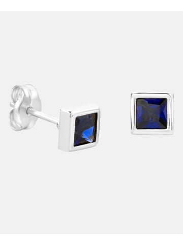 Diamant L'éternel Ohrringe aus 375 Weißgold mit Saphir