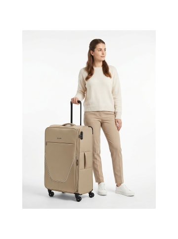 Stratic taska 4 Rollen Trolley L 76 cm mit Dehnfalte taupe