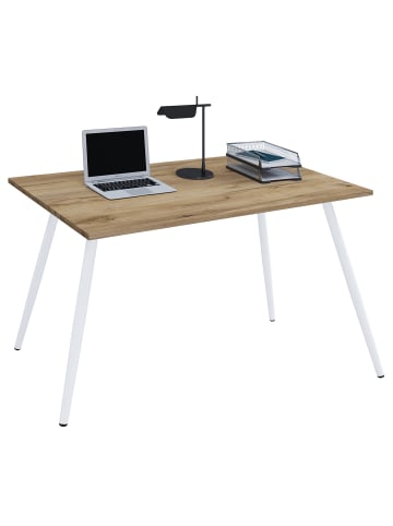 VCM  Schreibtisch Bürotisch Computertisch Salia 138x80 in Honig-Eiche