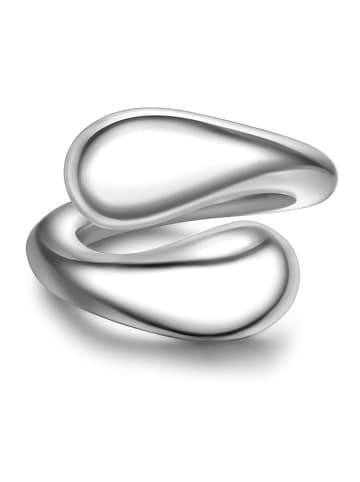Yokoamii Ring aus Metall-Legierung in silber