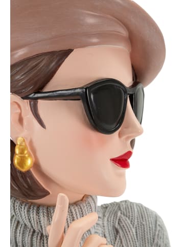 Mauro Ferretti Halbfigurige Frauenstatuette aus mehrfarbigem Kunstharz, 18,5 x 14 x 26 cm