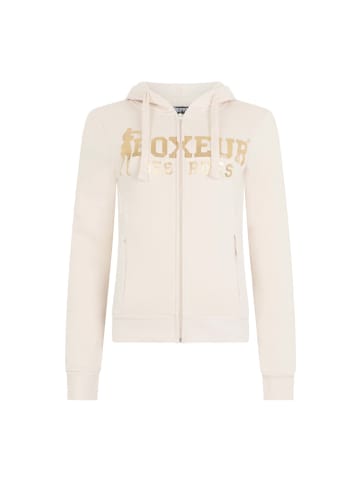 Boxeur des Rues Sweatjacke Basic Logo Full Zip in Butter