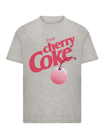 F4NT4STIC T-Shirt Coca Cola Enjoy Cherry Coke in grau meliert
