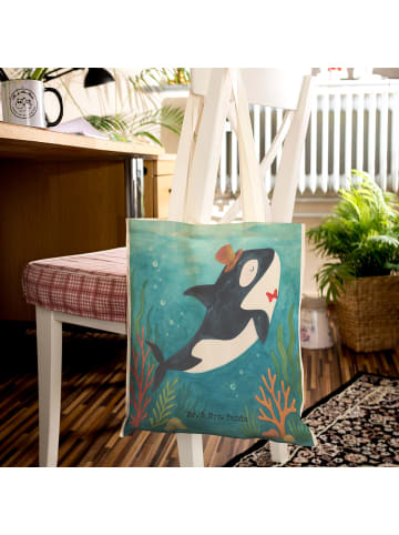 Mr. & Mrs. Panda Beutel Orca Zylinder Design ohne Spruch in Weiß