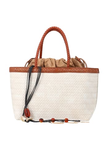 usha FESTIVAL Women Bucket Bag in Offwhite Camel