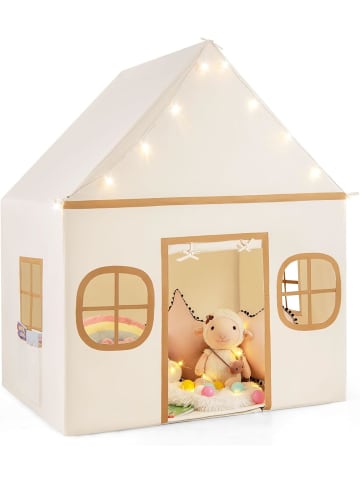 COSTWAY Spielhaus Kinder Indoor in Khaki