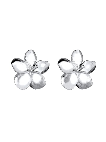 Elli Ohrringe 925 Sterling Silber Frangipani Blüte in Silber