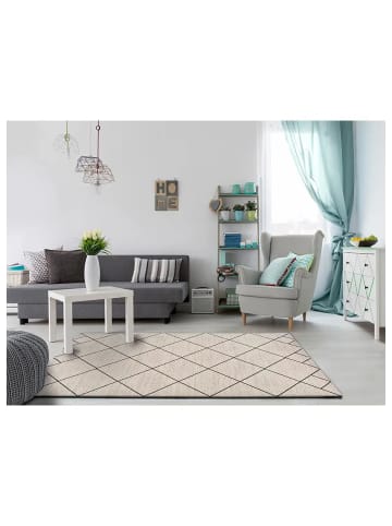 Atticgo Kurzflor-Teppich MALIKA  in weiß