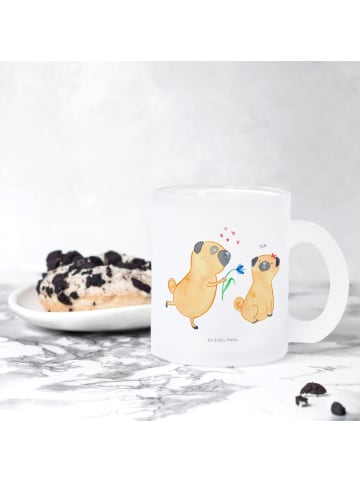 Mr. & Mrs. Panda Kaffeebecher Mops Verliebt ohne Spruch in Transparent