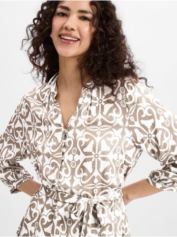 Marie Lund Kleid in melange weiß - 0002