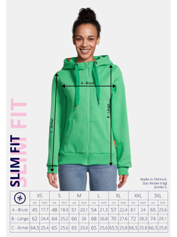 Salzhaut Sweatjacke SÖÖTE Apple Green Mel