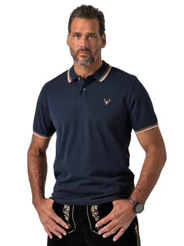JP1880 Poloshirt in navy blau
