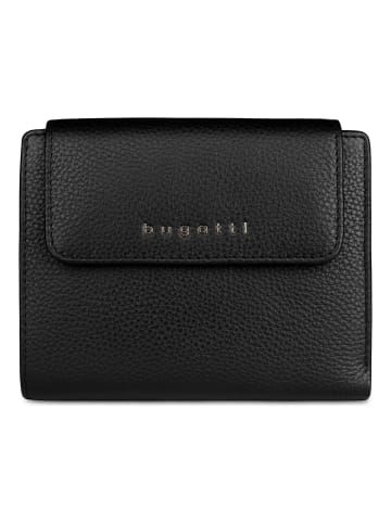 Bugatti Emilia Geldbörse RFID Schutz Leder 14 cm schwarz