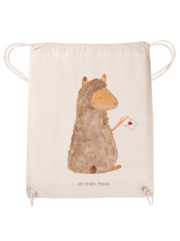 Mr. & Mrs. Panda Stoffbeutel Alpaka Fahne ohne Spruch in Creme