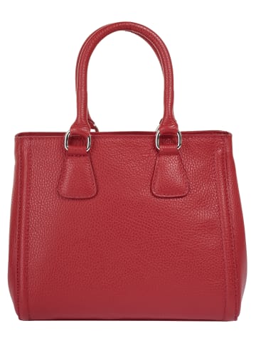 Cluty Handtasche Solcuore echt Leder in rot