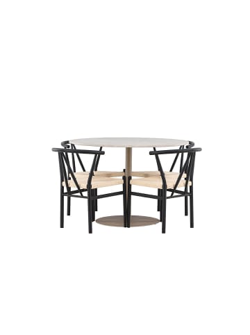 ebuy24 Essgruppe Lycke Beige 110 x 110 cm