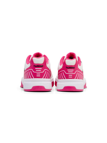 Hummel Schnürsenkel Sneaker All Court Innenbereich Damen in BRIGHT WHITE/RASPBERRY SORBET