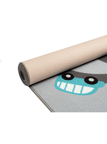 the carpet Kinderteppich Happy Life D in Grau