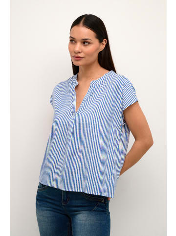 Cream Kurzarm-Bluse CRTiah Loose fit in Blue Milkboy