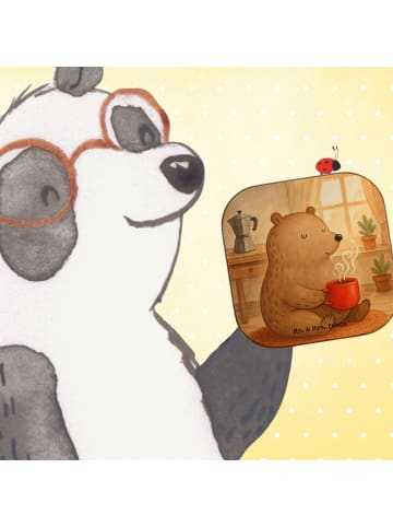 Mr. & Mrs. Panda Tassenuntersetzer Bär Morgenkaffee Design ohne ... in Weiß