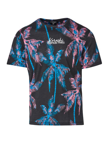 KOROSHI Kurzarm-t-shirt. in SCHWARZ