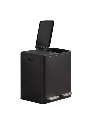 SONGMICS Abfalleimer Pary in Schwarz - (B)35.3 x (H)45.5 x (T)41.8 cm - 30 L