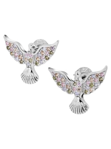 Adeliás Damen Ohrringe – Ohrstecker aus 925 Silber in silber