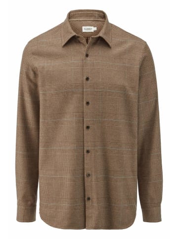 Hessnatur Hessnatur Flanell Karo Hemd Regular aus Bio-Baumwolle mit TENCEL™ Lyocell in camel