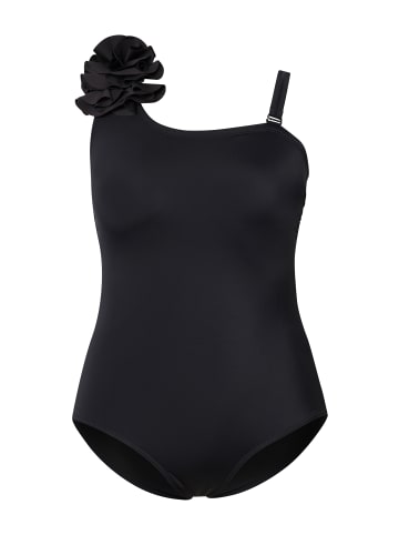 Ulla Popken Badeanzug in schwarz