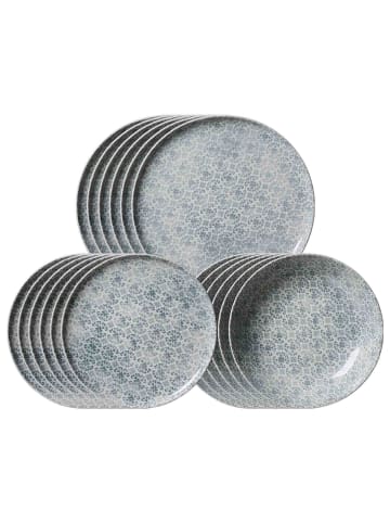 Ritzenhoff & Breker 18er Set Teller-Set Porto grau in grau