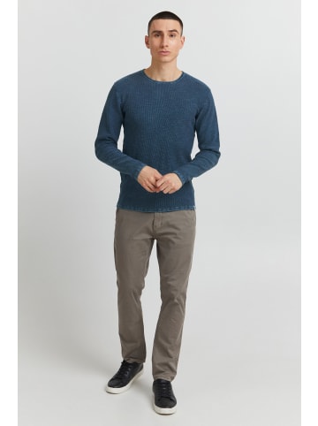 INDICODE Strickpullover IDKarpo 30412MM Herren Feinstrickpullover in Blau