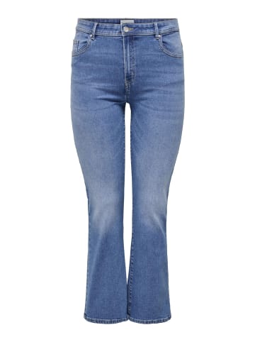 ONLY Carmakoma Flared fit jeans in Medium Blue Denim