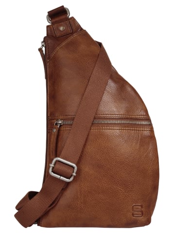 SPIKES & SPARROW Crossover Bag in cognac