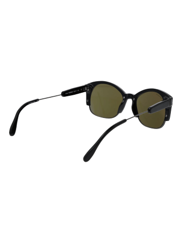 Serengeti Unisex Sonnenbrille Rund Schwarz