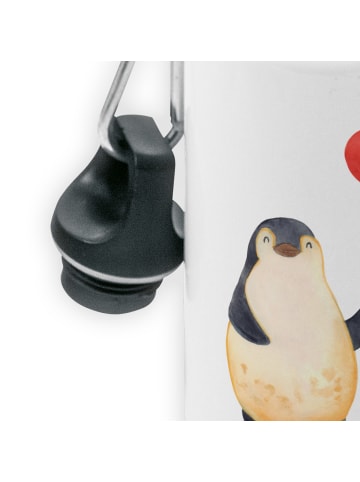 Mr. & Mrs. Panda Kindertrinkflasche Pinguin Luftballon ohne Spruch in Weiß