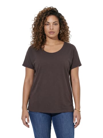 MIAMODA Shirt in mahagoni