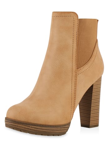 VAN HILL Ankle Boots Ava in Hellbraun