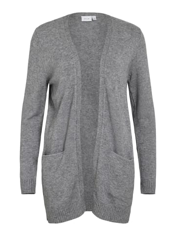 Vila Strickjacke in Medium Grey Melange