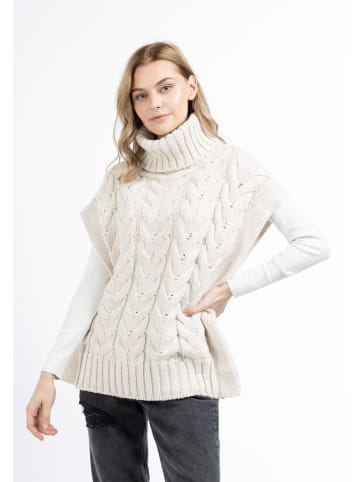 DreiMaster Vintage Damen Strickweste in WOLLWEISS