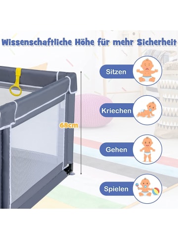 COSTWAY Laufstall 10 Monate - 6 Jahre in Anthrazit