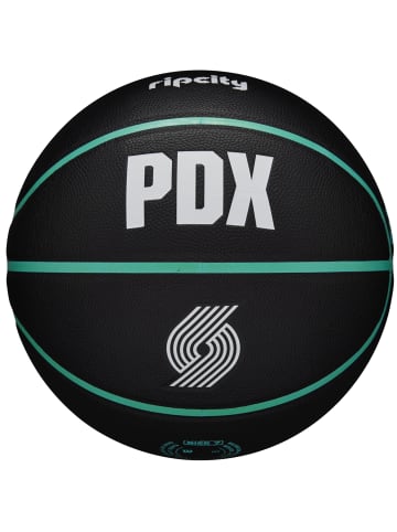 Wilson Wilson NBA Team City Collector Portland Trail Blazers Ball in Schwarz