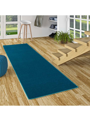Hochflor-Teppich Luna in petrol