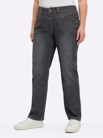 sheego Jeans in anthrazit-grey-denim